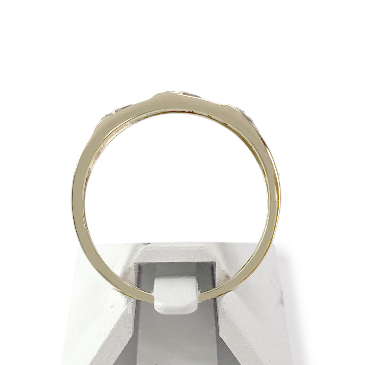 Bague d'occasion or 375 2 tons diamants