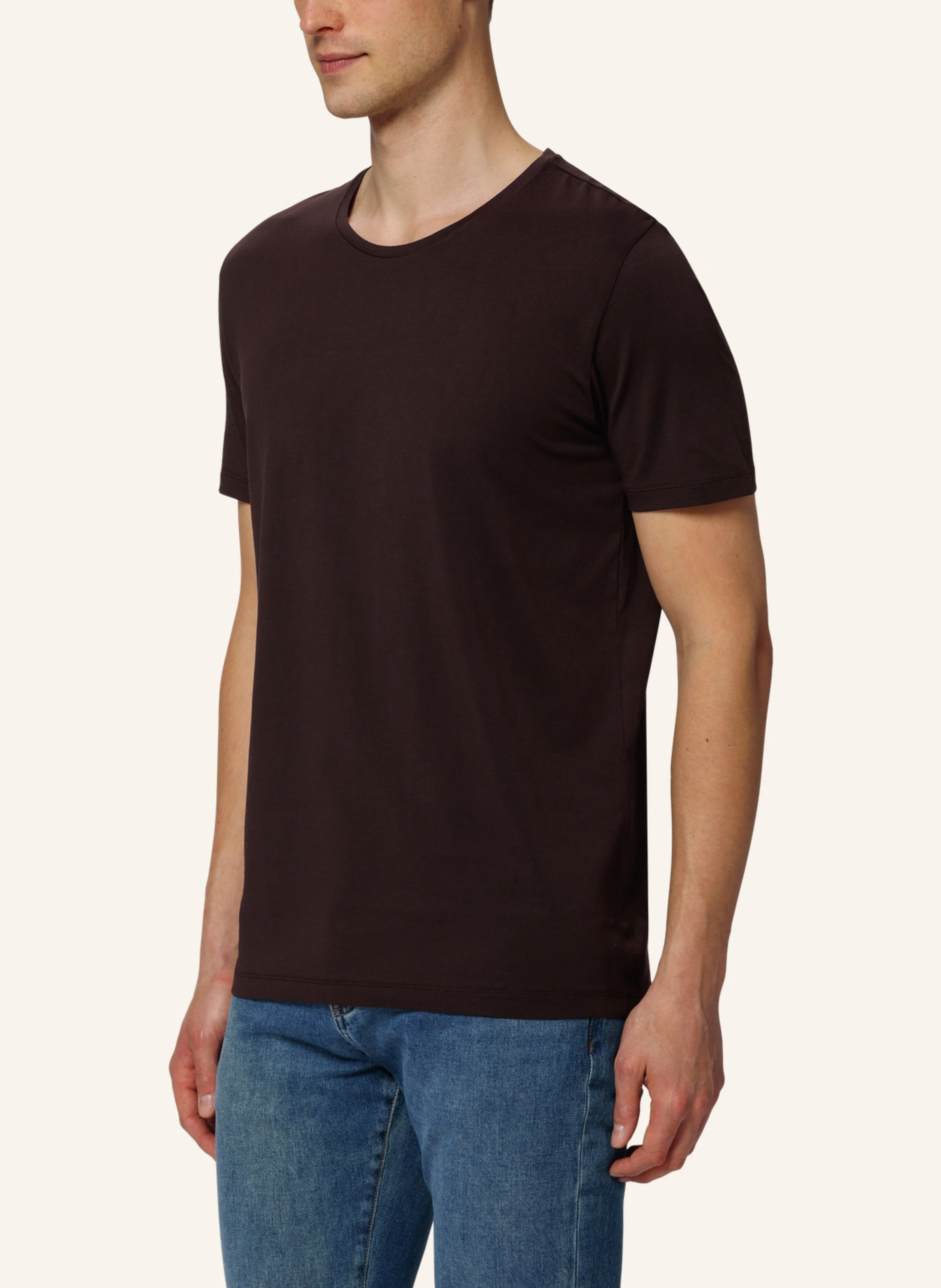 TRUSTED HANDWORK Round Neck 1/2-Sleeve T-Shirt