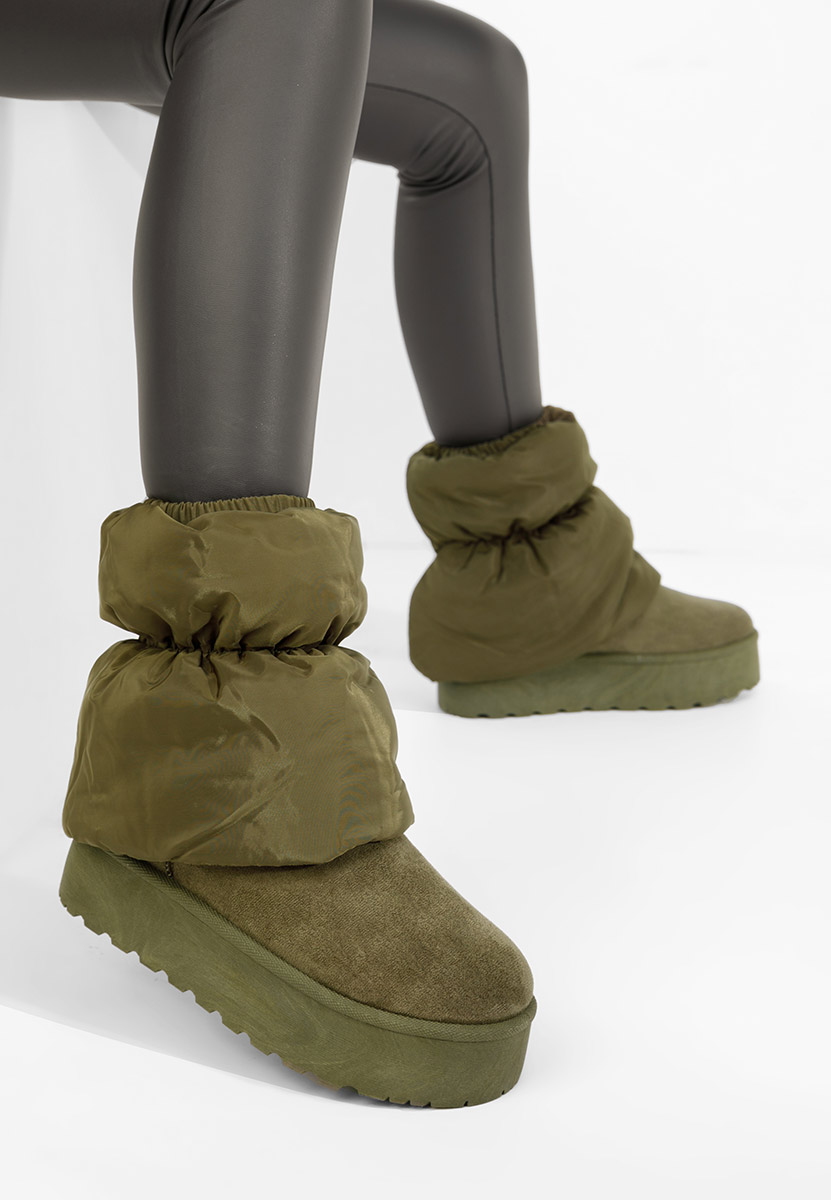 Bottes à plateforme vert Aydena