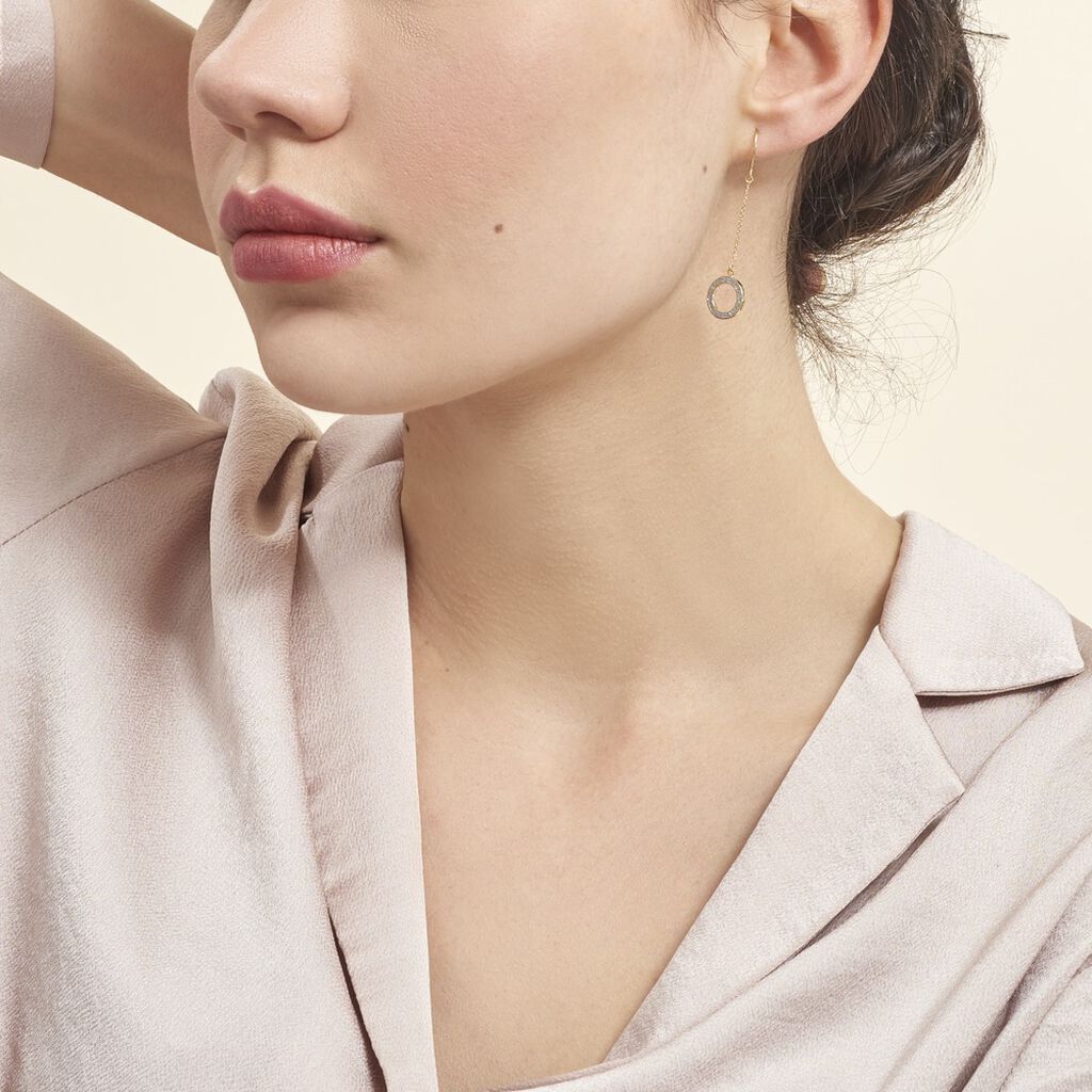 Boucles D'oreilles Pendantes Audria Or Jaune
