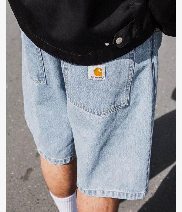 Carhartt WIP Brandon Smith Denim Shorts (blue stone bleached)