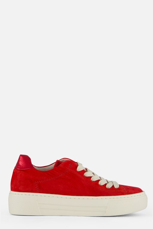Gabor Sneakers rood Suede