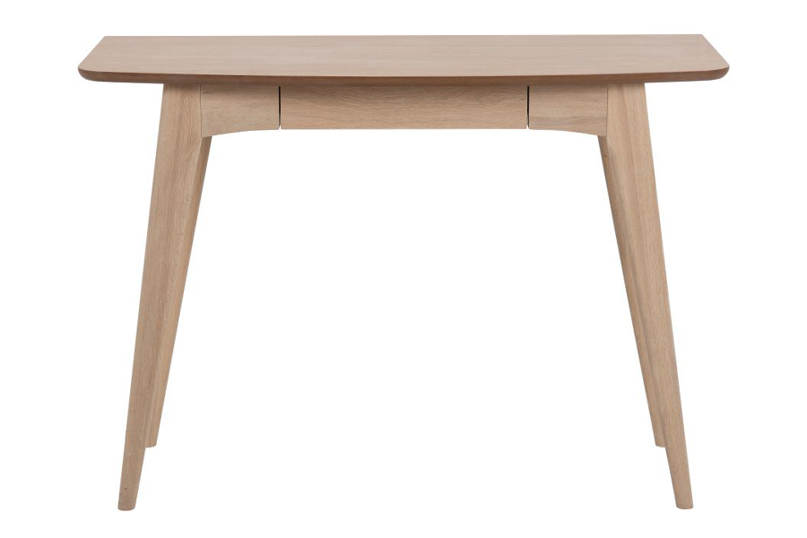 Woodstock skrivebord Hvitoljet eikefinér. 105x45 cm.
