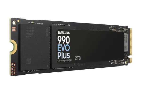Samsung 990 EVO Plus MZ-V9S2T0 - SSD - krypteret - 2 TB - intern - M.2 2280 - PCIe 5.0 x2 (NVMe) - 256-bit AES - TCG Opal Encryption 2.0