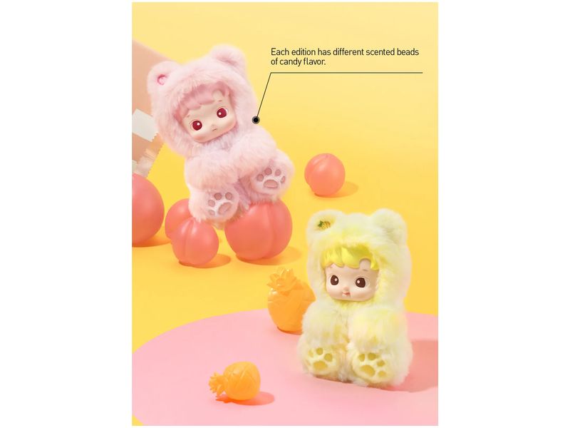 Pop Mart Plüsch-Anhänger Hacipupu Gummy Bear Blind Box Trendiger Vinyl-Plüschanhänger von Pop Mart