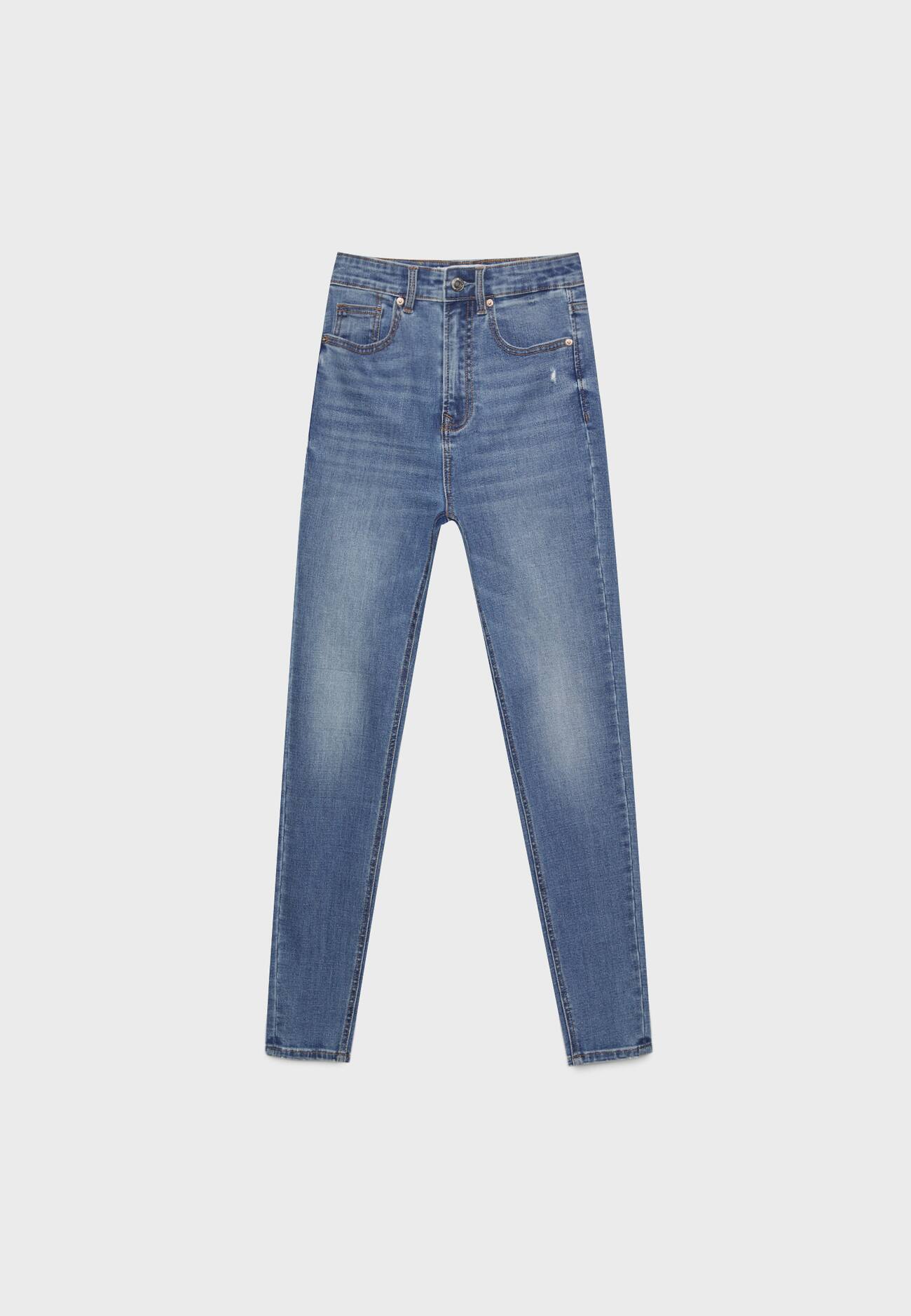 Calça jeans skinny super cintura alta 1450