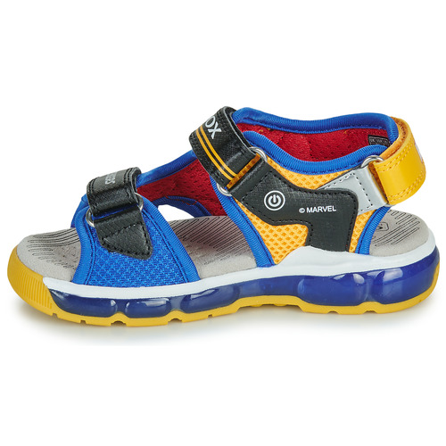 Geox - J SANDAL ANDROID BOY - Bleu / Jaune