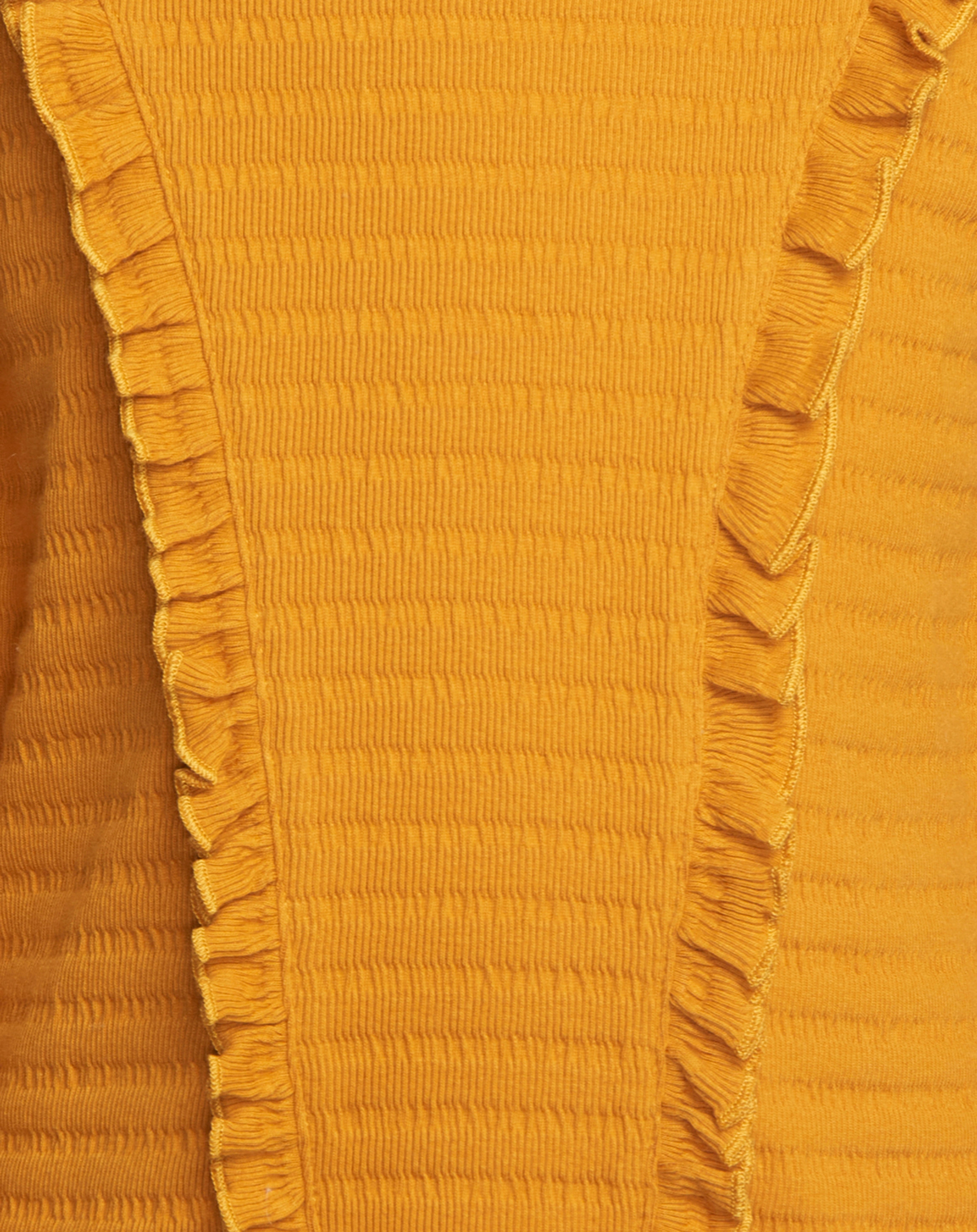 Langarmshirt SMOCK gestreift in inca gold