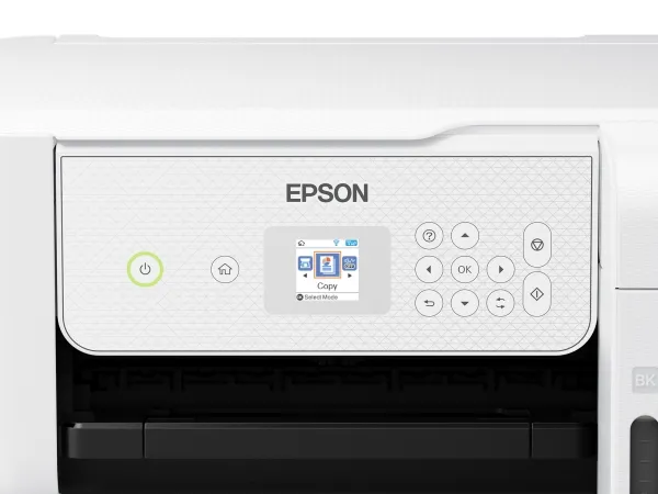 Epson EcoTank ET-2876 - Multifunktionsprinter - farve - blækprinter - ITS - A4 (medie) - op til 10 spm (udskriver) - 100 ark - Wi-Fi, USB - hvid