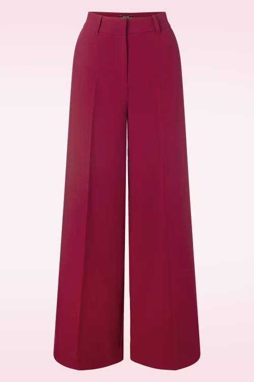 King Louie Chloe Marple pantalon in rumba rood