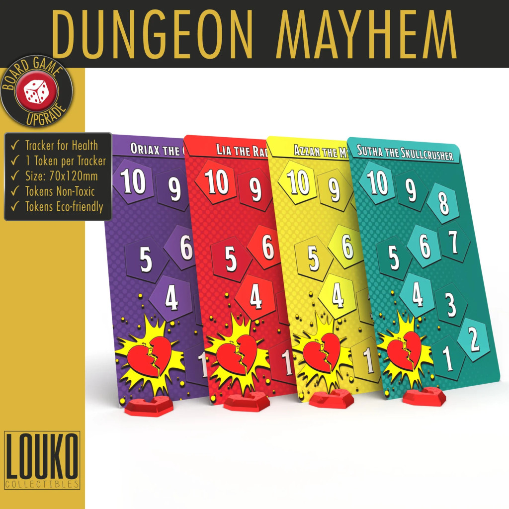 Pistes de santé pour Dungeon Mayhem