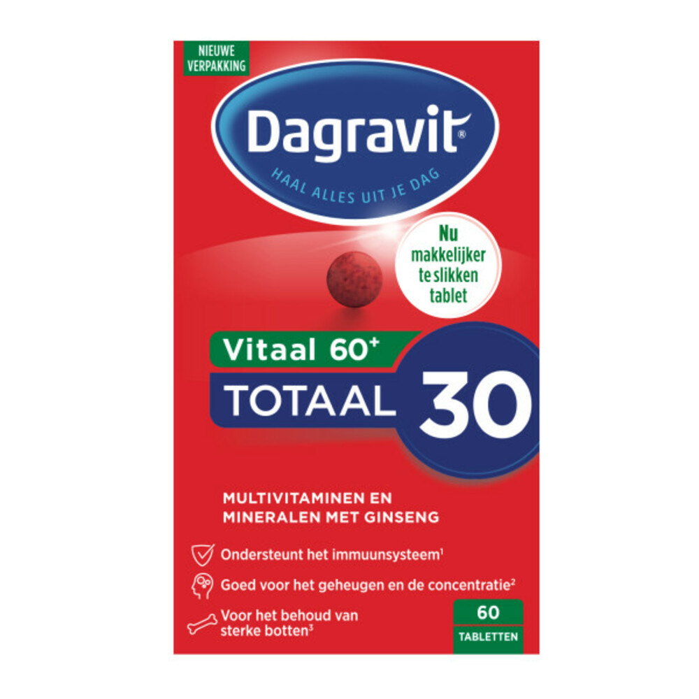 Dagravit Vitaal 60+ Multivitaminen60 tabletten