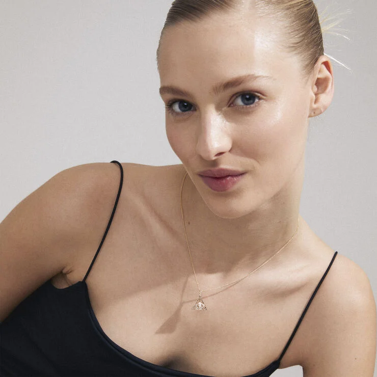 Pilgrim FOCUS recycled necklace gold-plated Guld
