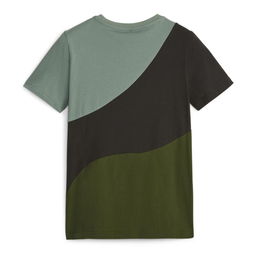 Puma T-shirt Kaki/Noir Garçon Puma Power Cat 674231-31