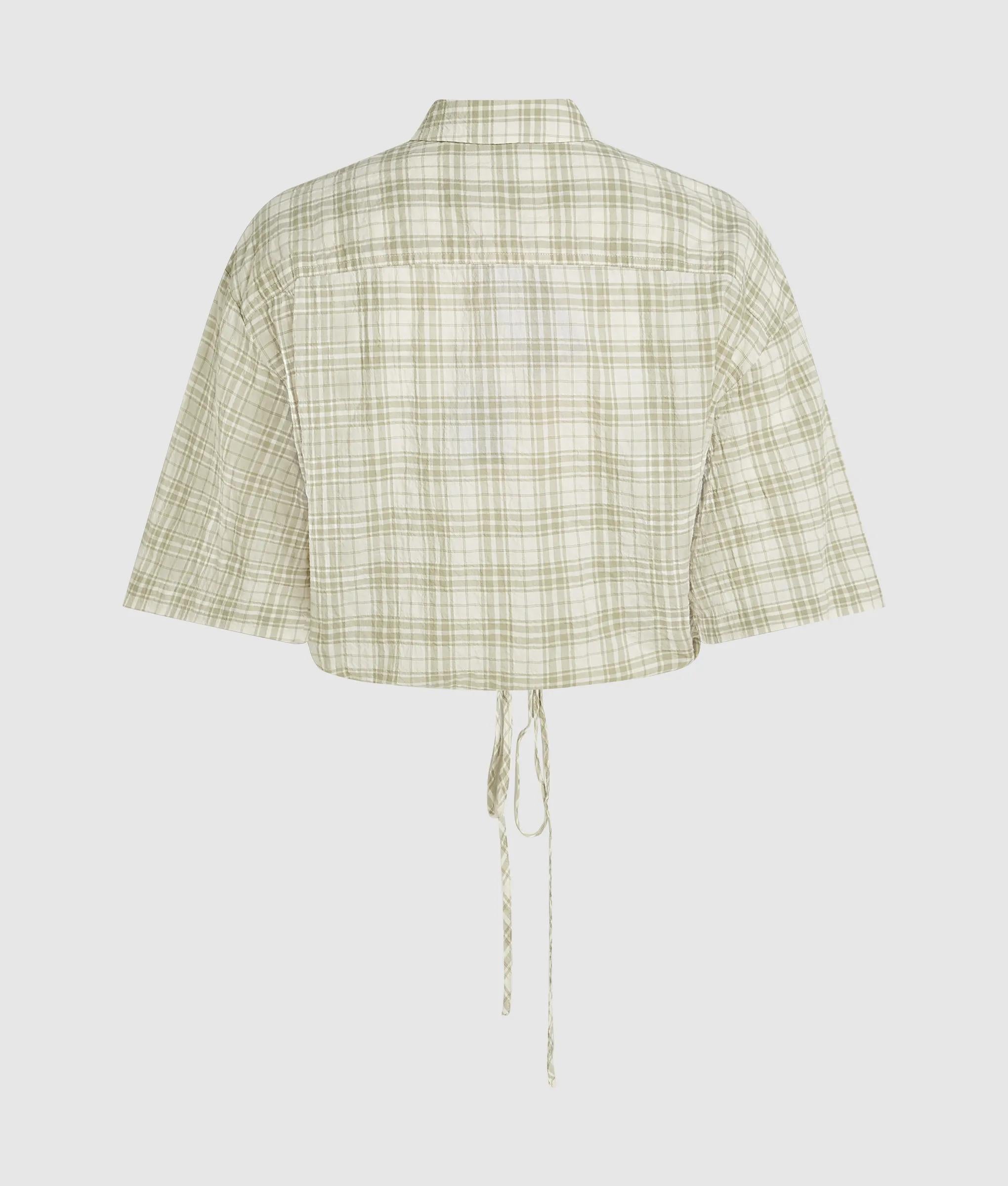 Boxy geruite blouse