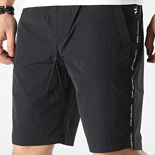 Short Jogging A Bandes 0594 Noir
