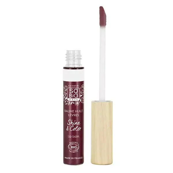 So'Bio Étic Shine & Color Baume Huile Lèvres N°40 Framboise Sublime Bio 5ml