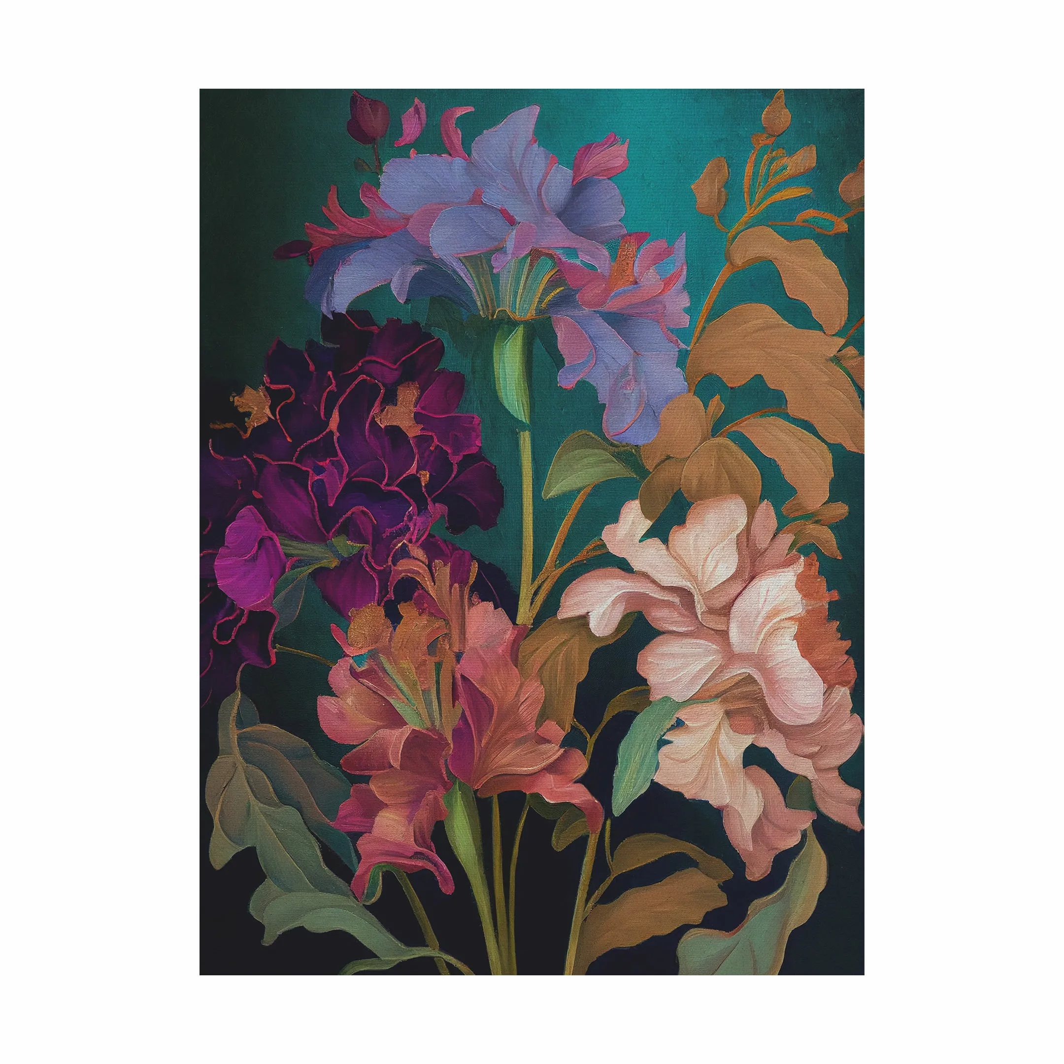 Incado Hørprint - Flowers Dark