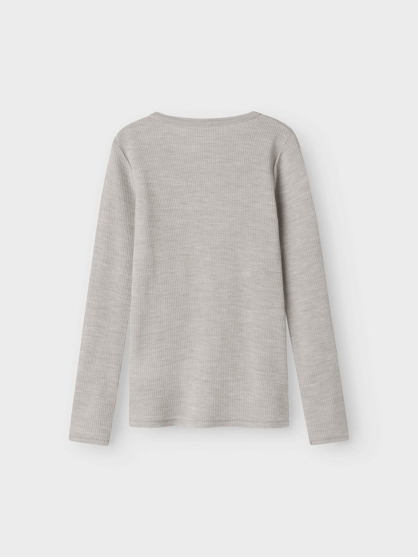 Wax Wool Rib Long Sleeve Top