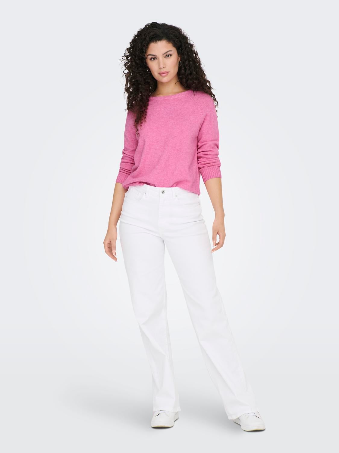 ONLLESLY Strickpullover Carmine Rose