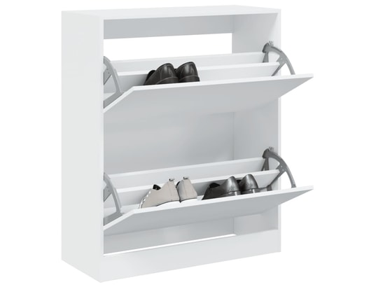 VIDAXL - Armoire à chaussures blanc 80x34x96,5 cm bois d'ingénierie