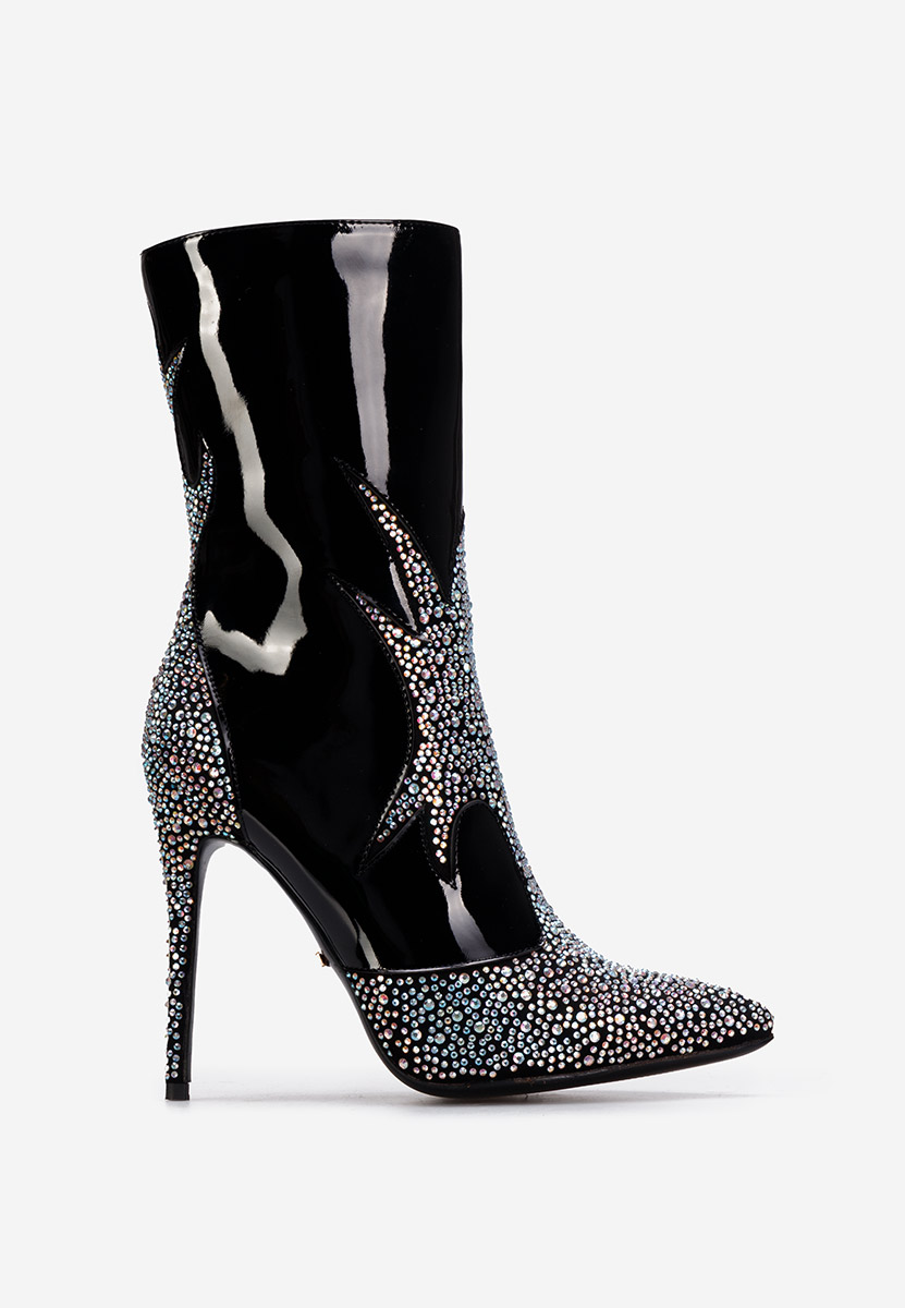 Bottines stiletto noires Jaresa