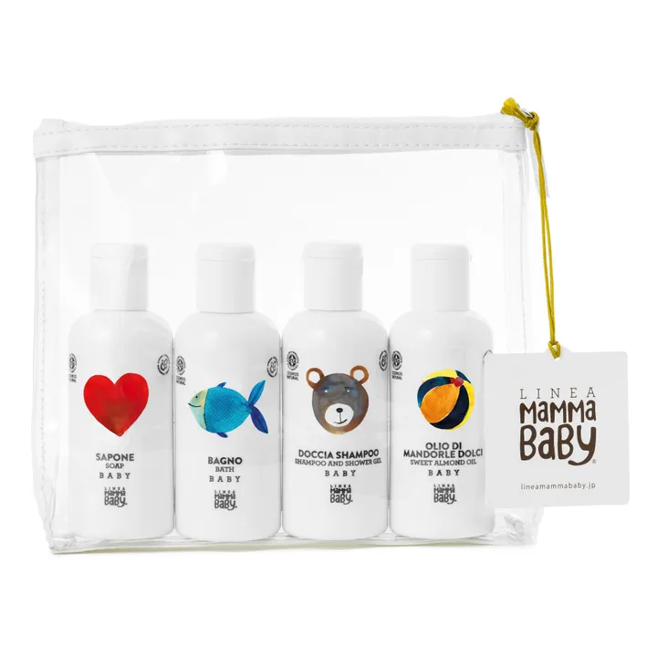 Linea MammaBaby Pochette savon, bain, gel douche & shampoing, huile bébé