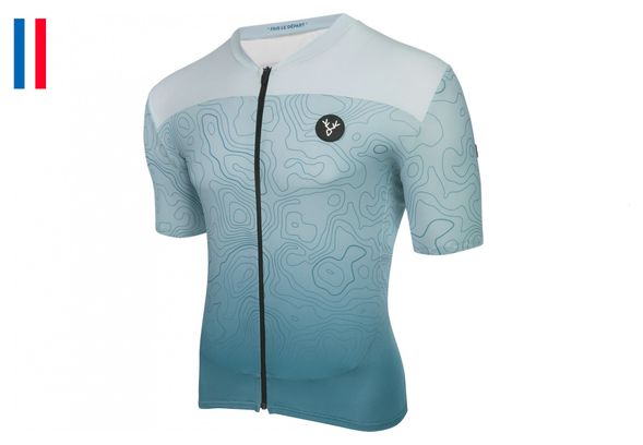 Maillot Manches Courtes LeBram Grand Ballon Bleu Coupe Ajustée