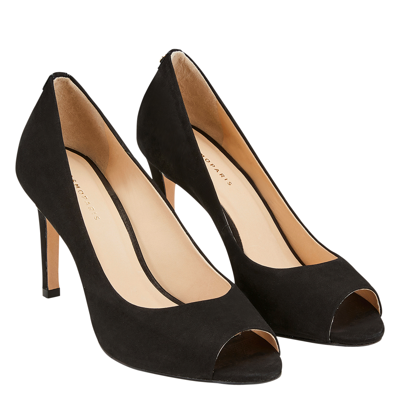 OCEANE - Escarpins en cuir velours | Noir
