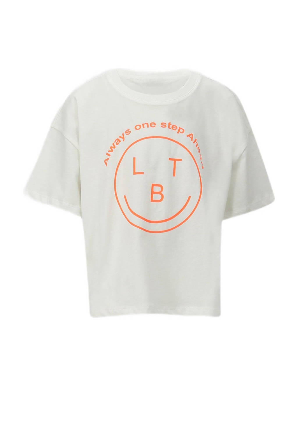 LTB T-shirt ROZEFE met printopdruk off white