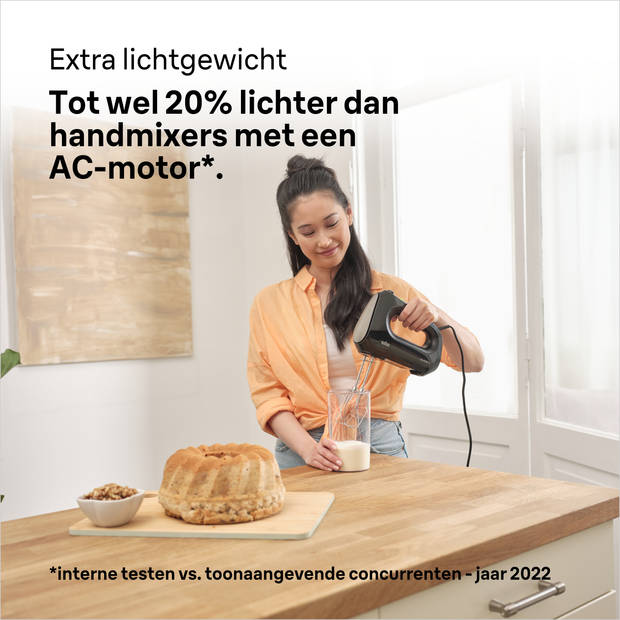 Braun HM2110 handmixer MultiMix2 Zwart/rvs 500W