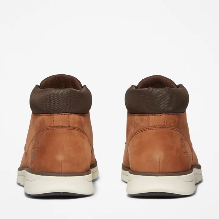 Bota Chukka de couro Bradstreet para homem, na cor marrom.