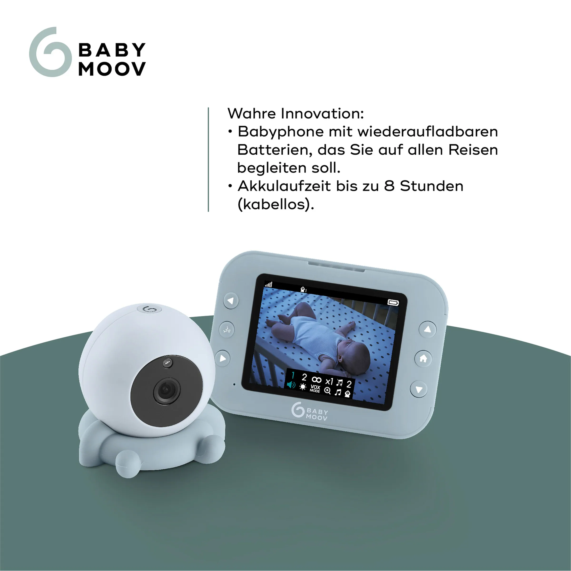 Babymoov Babyphone mit Kamera YOO Roll