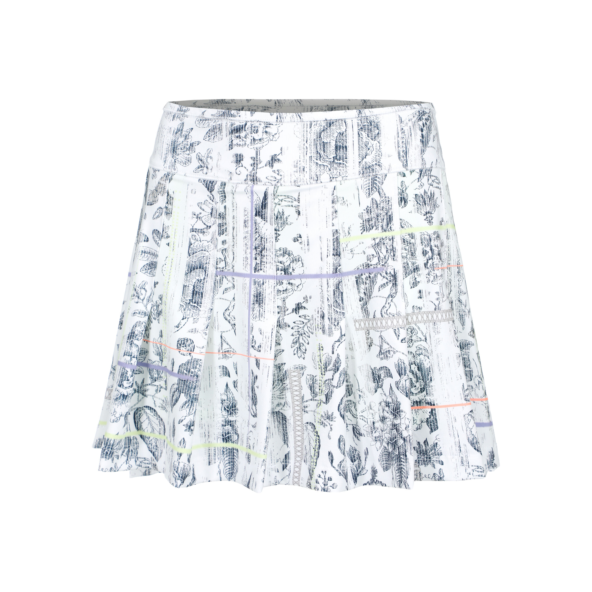 Lucky in Love Electric Toile Jupe Femmes - Blanc , Multicouleur
