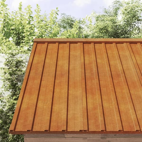 vidaXL Takplater 12 stk rust 100x44 cm cortenstål