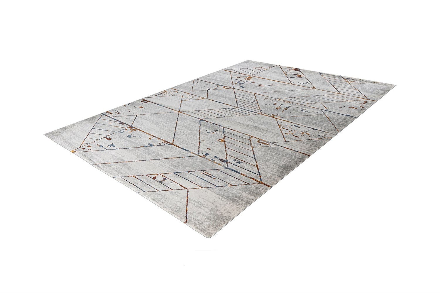 Kortpolig tapijt Tranquiluxe Grijs / Multi 10 mm Modern 80 x 150 cm