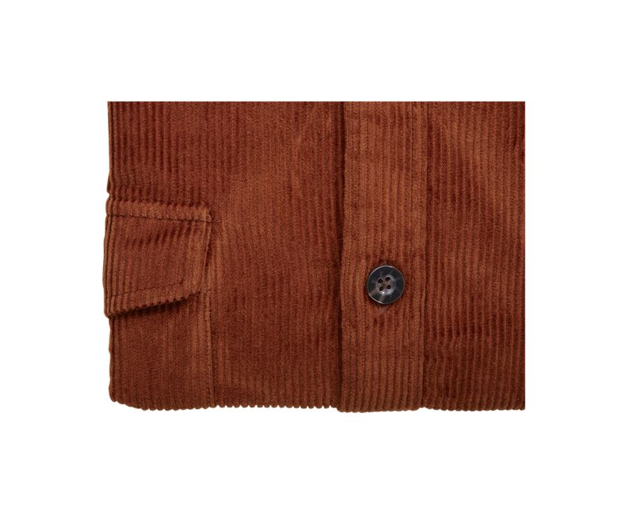 Surchemise en velours Rouille - VICTORIN
