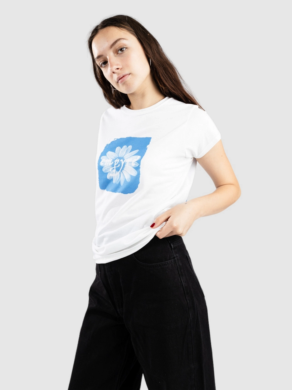 Empyre Cyanotype Daisy T-Shirt white