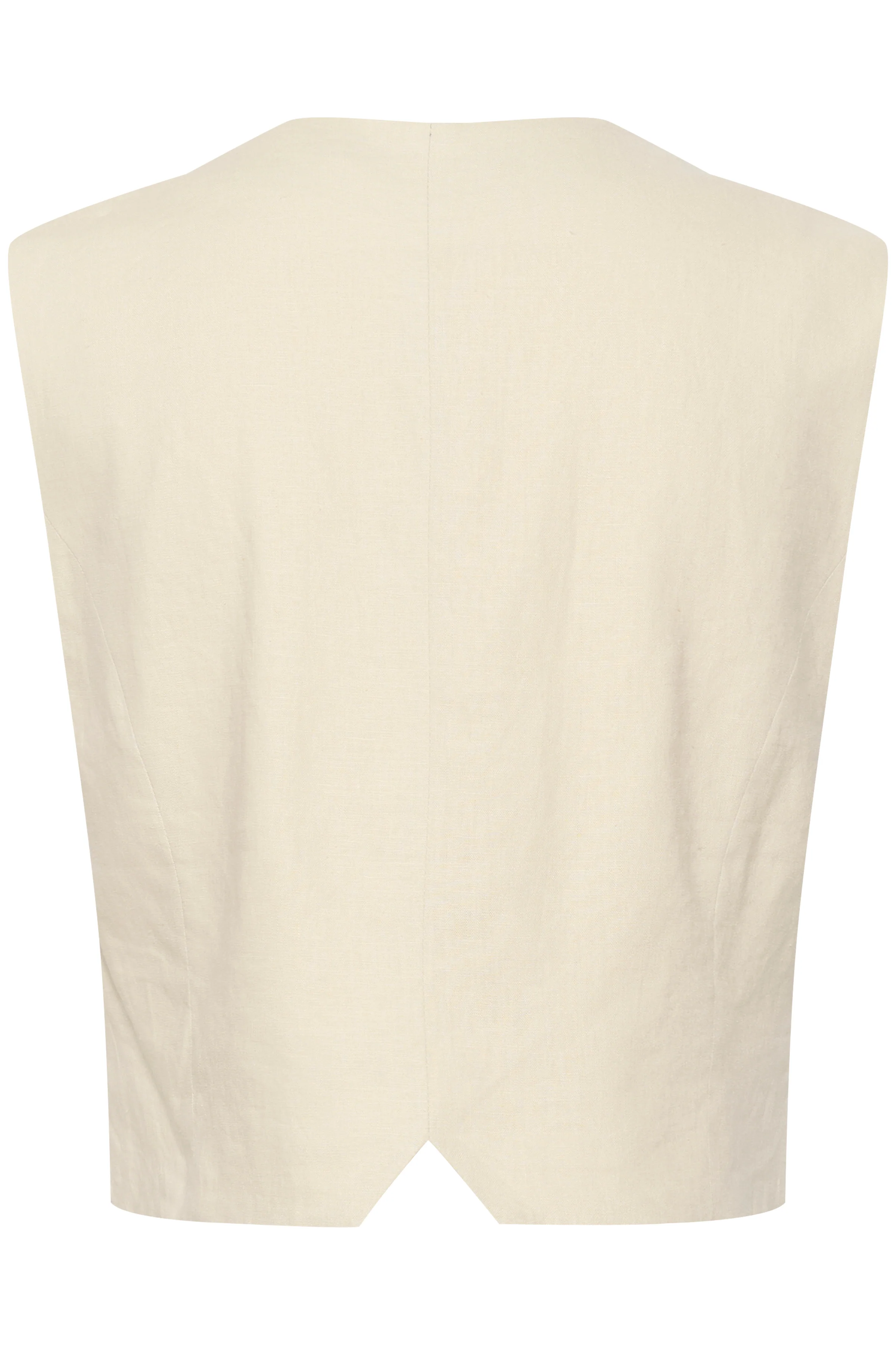 GESTUZ  Liza linen vest - Ancient Scroll