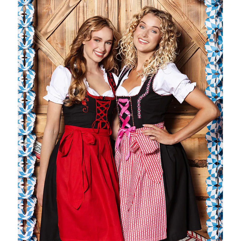 Rode Dirndl Jurk Oktoberfest Frau Fischer