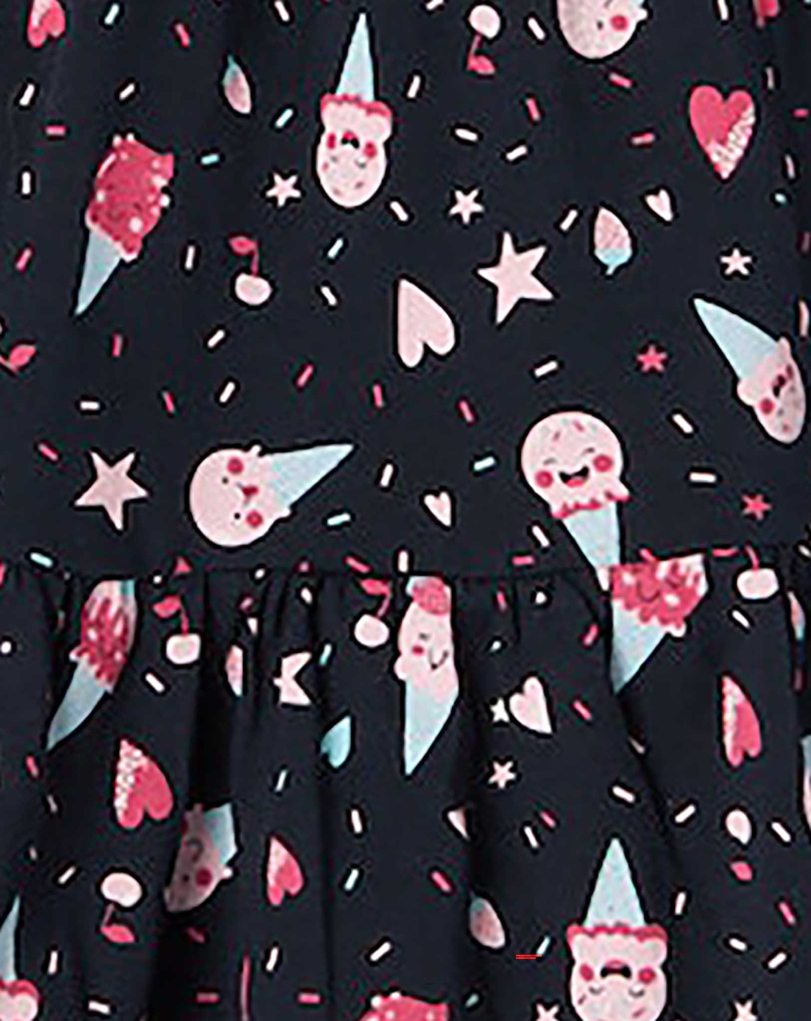 Kleid NMFVIGGA SPENCER HAPPY ICECREAM ärmellos in dark sapphire