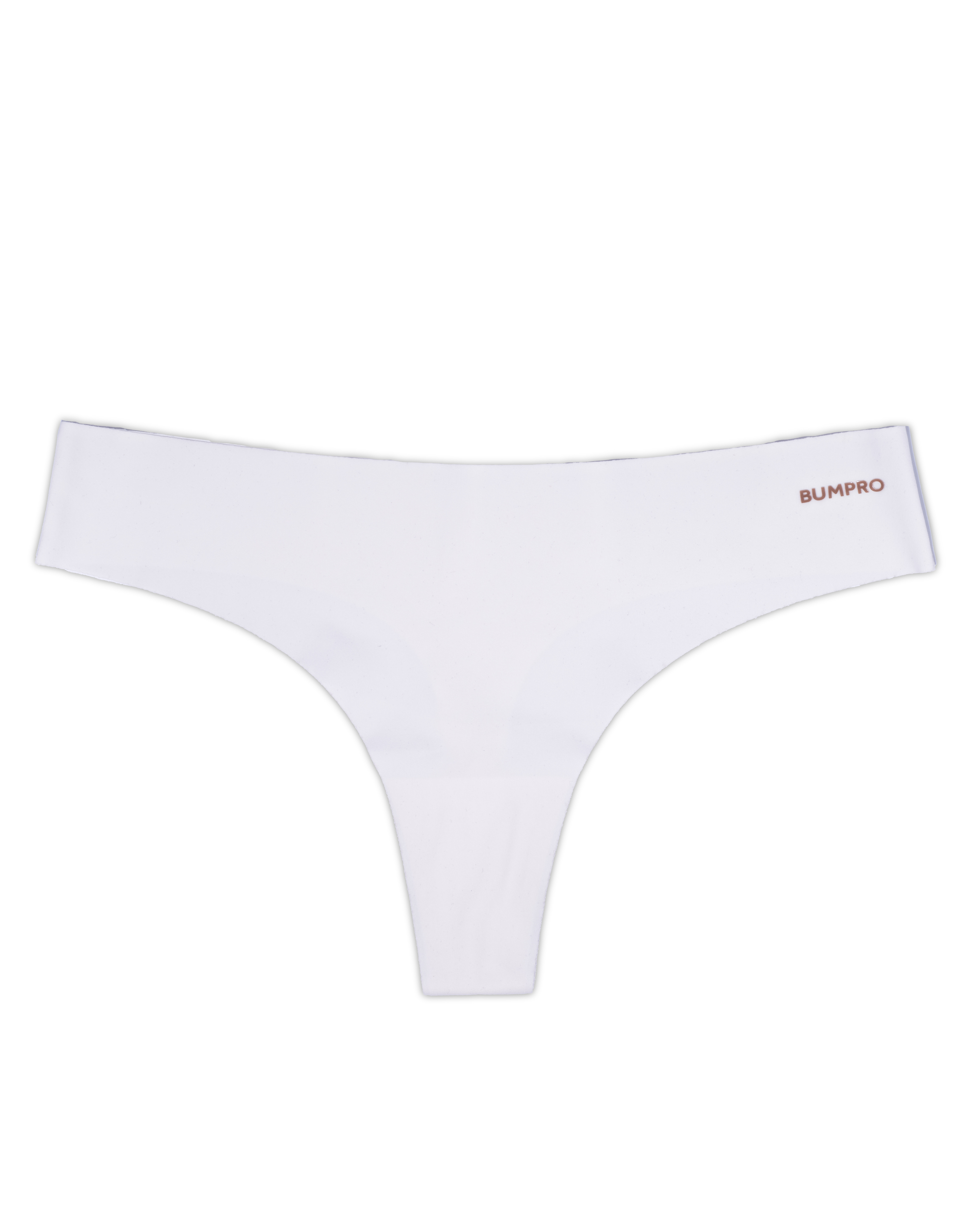 Bumpro 3-pack No Show Thong White