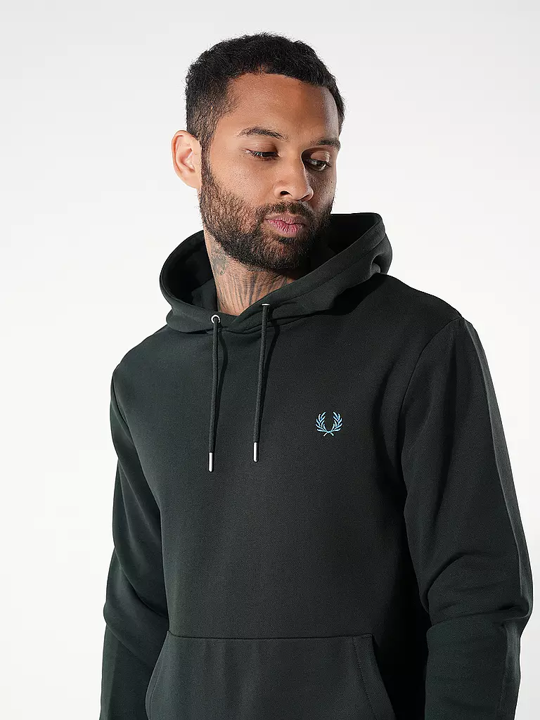 FRED PERRY Kapuzenpullover - Hoodie dunkelgrün
