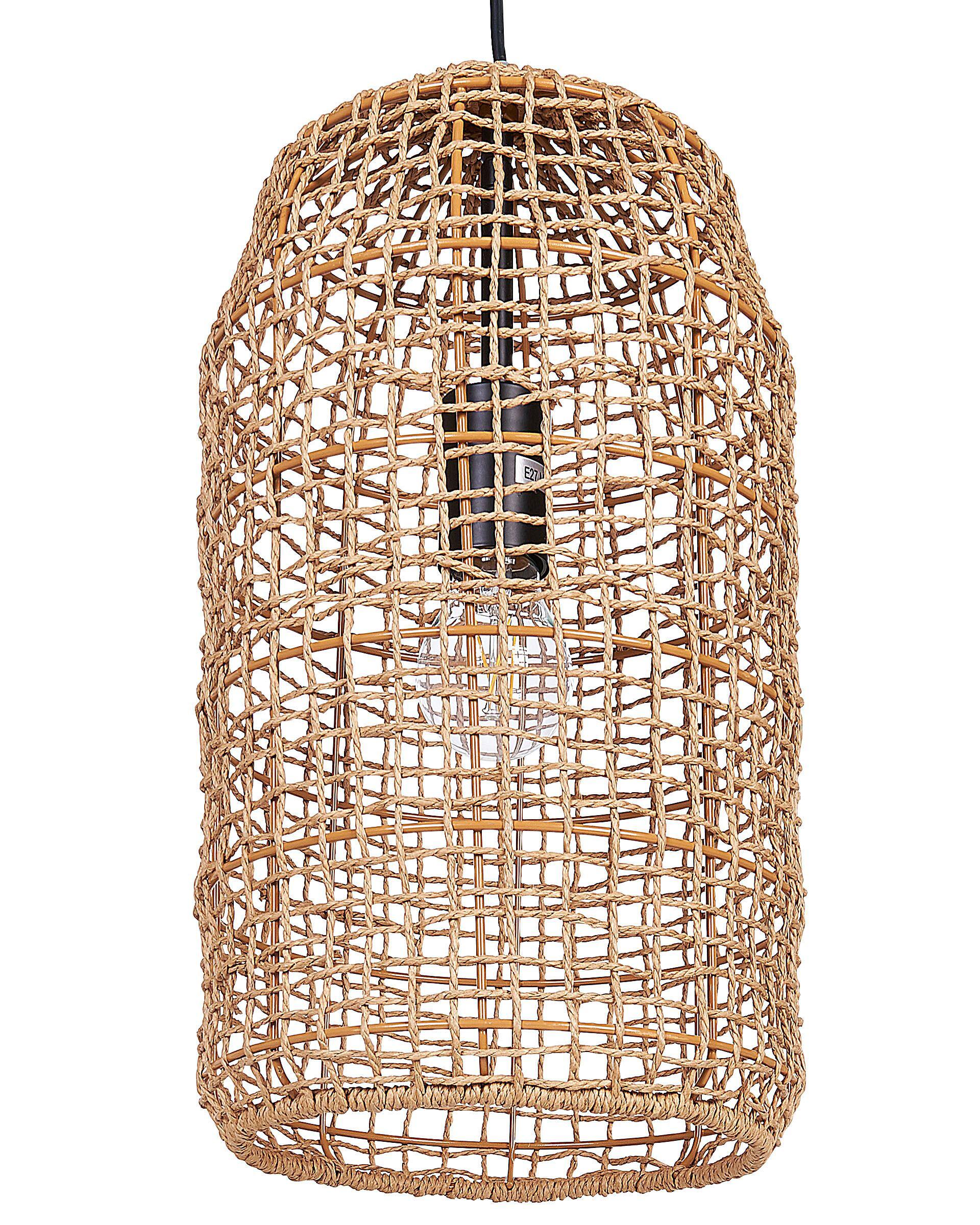 Hanglamp LUCITE Papierkoord Natuurlijk
