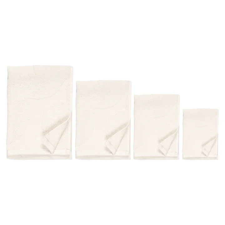 Marimekko - Unikko Solid Handtuch-Set, ivory (4-tlg)