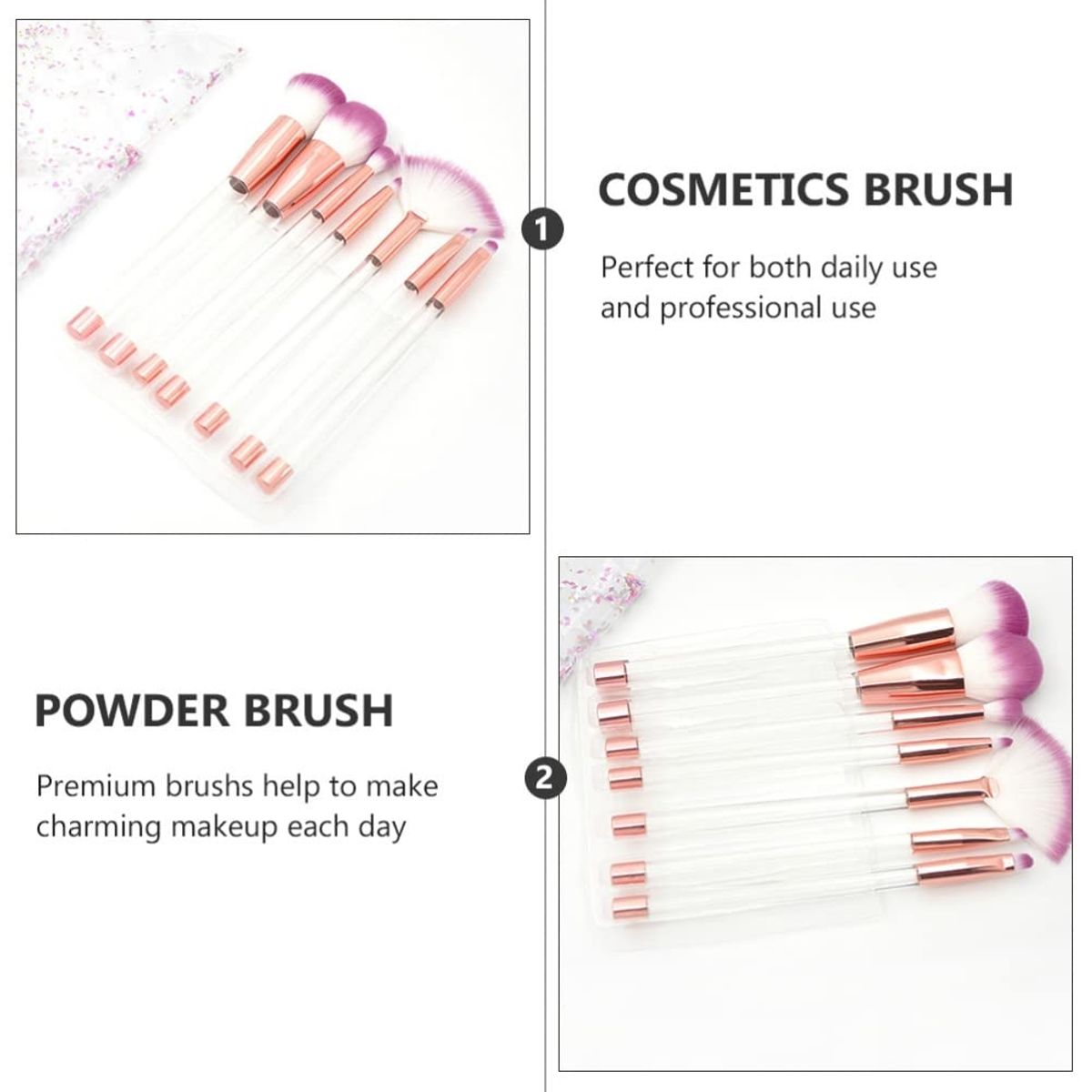 Pinselset Makeup Professionelles 7 Stk. Make Up Pinsel Set Kosmetikpinsel