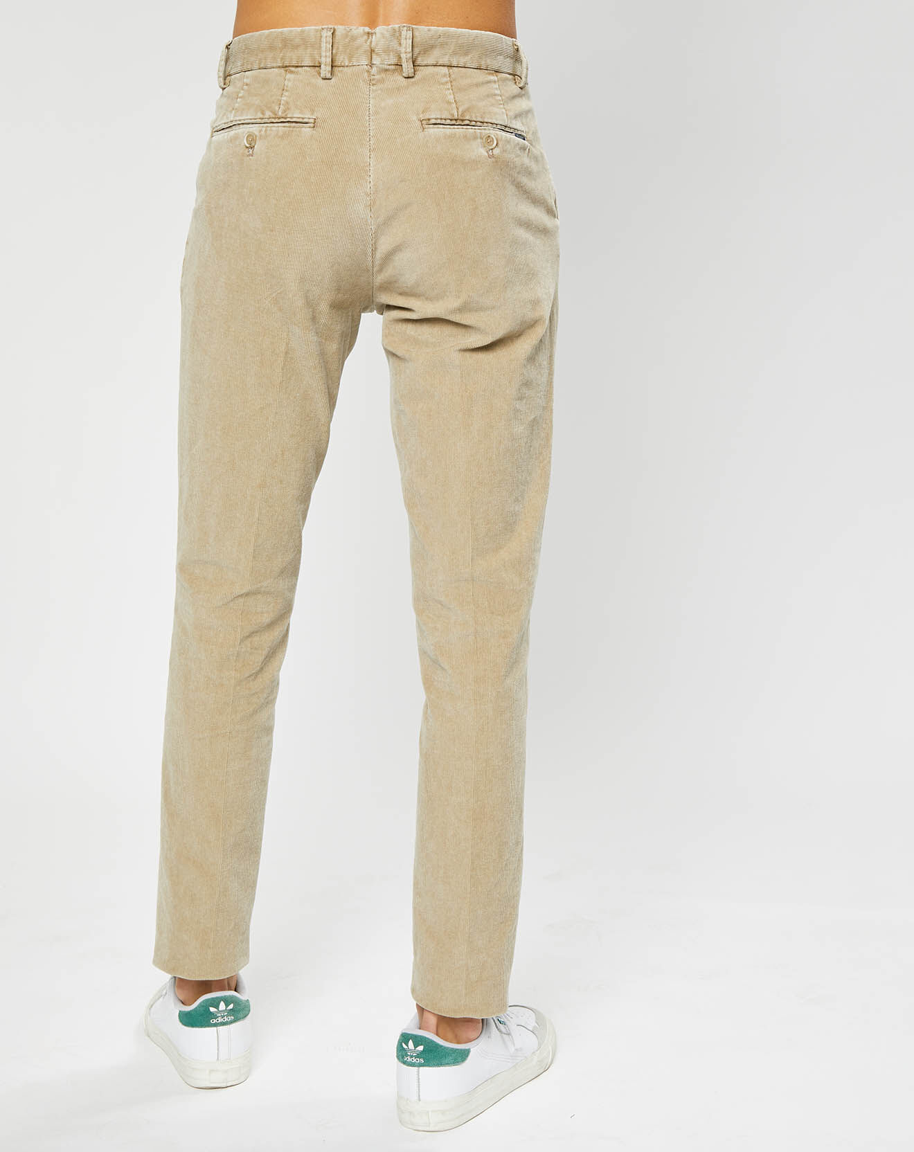 Hackett London Pantalon Chino Slim en Velours côtelé beige