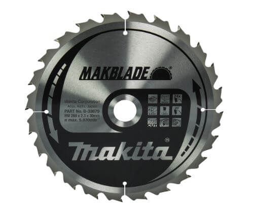 Makita B-33679 Tafelzaagblad 260x30x2,3mm - 24T - Hout