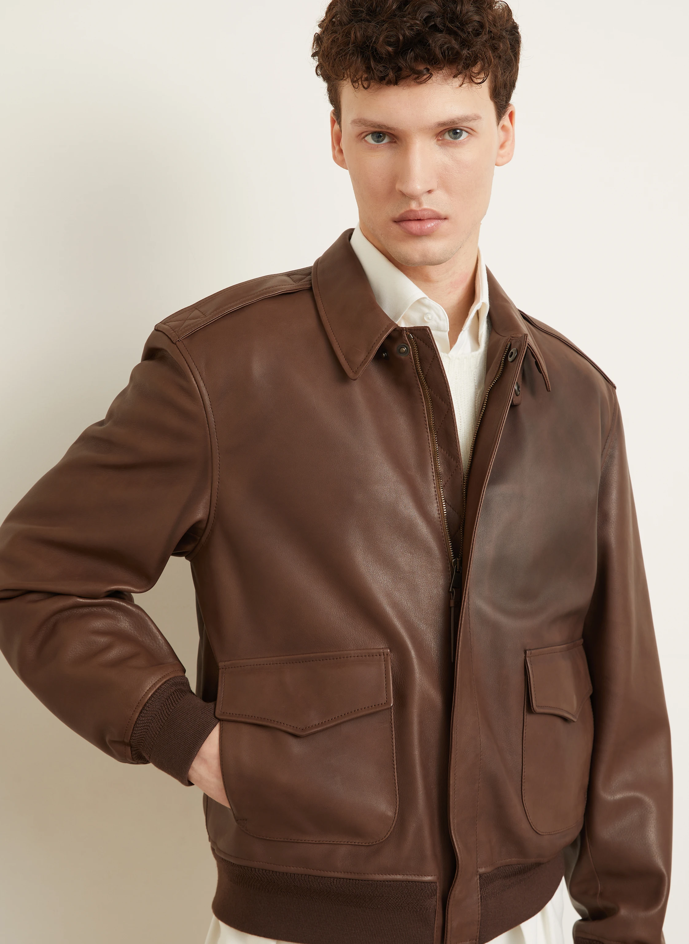 RALPH LAUREN PURPLE LABEL Lederjacke