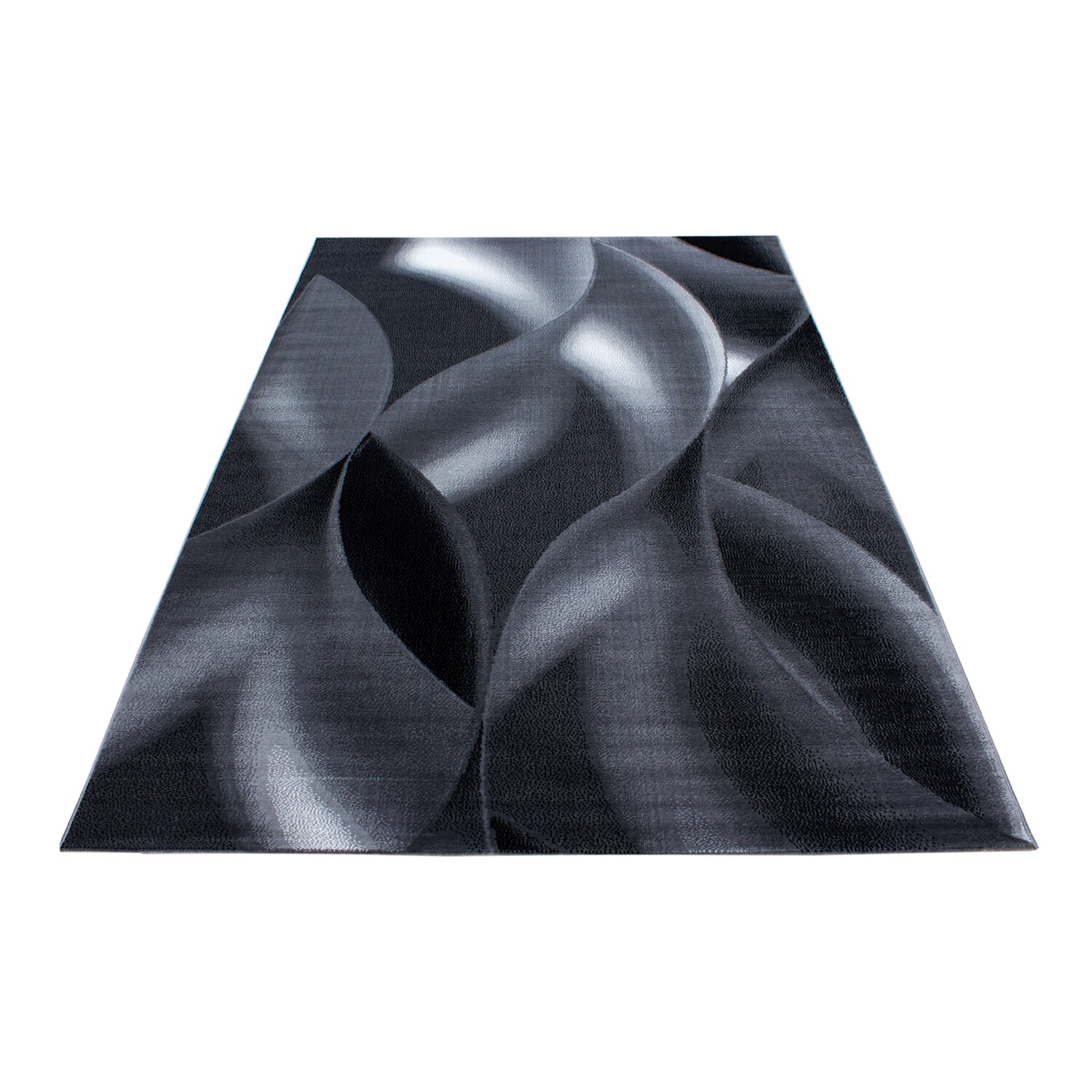 Wunderschöne Designer Teppich Modern Kurzflor Abstrakt Wellen Muster